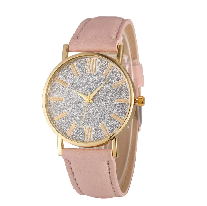 Women Watches Bracelet Crystal Rhinestone Analog Leather Quartz Wrist Watch Mens Wristwatch Relogio Feminino 5