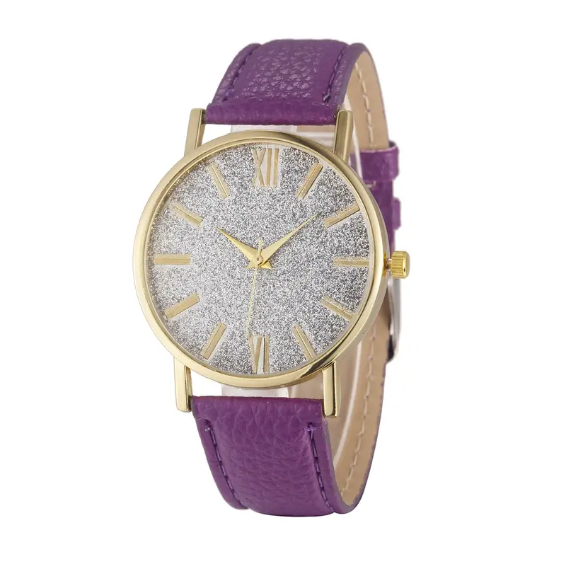 Women Watches Bracelet Crystal Rhinestone Analog Leather Quartz Wrist Watch Mens Wristwatch Relogio Feminino 6