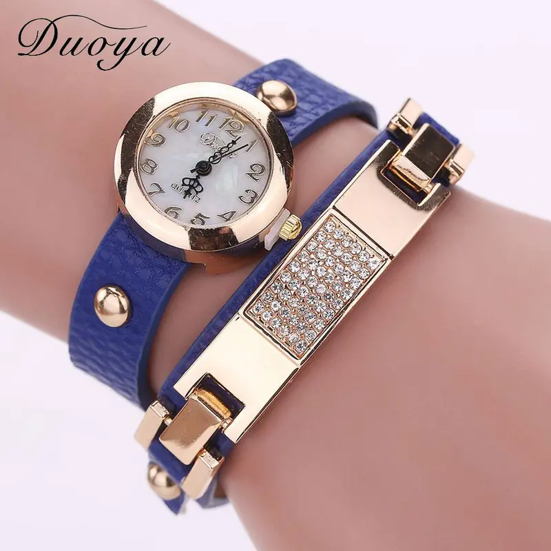 Women Watches Bracelet Dress Clock Rhinestone Crystal Relogio Feminino Analog Wristwatch Gift 2