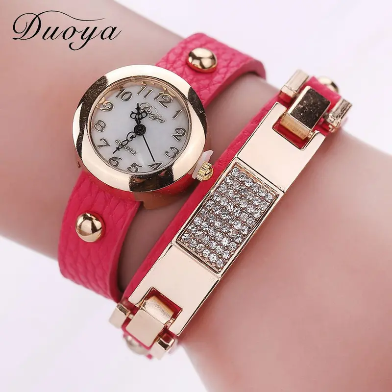 Women Watches Bracelet Dress Clock Rhinestone Crystal Relogio Feminino Analog Wristwatch Gift 3