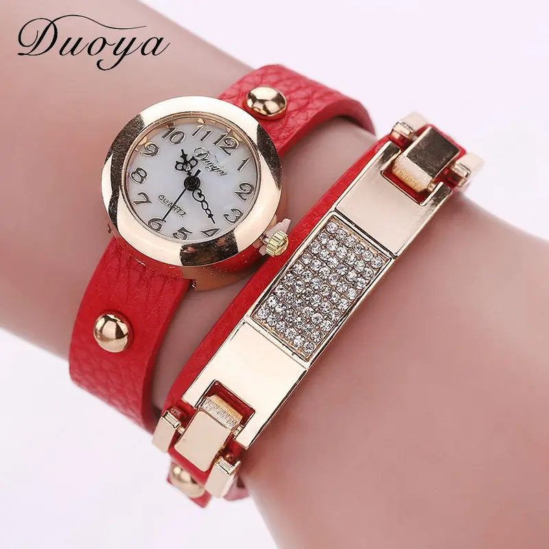 Women Watches Bracelet Dress Clock Rhinestone Crystal Relogio Feminino Analog Wristwatch Gift 6