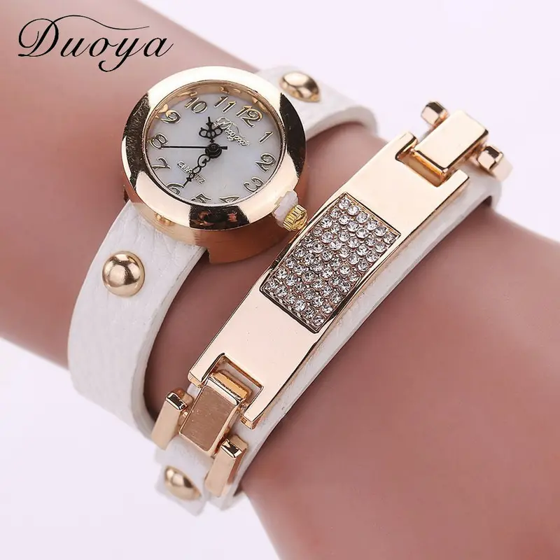 Women Watches Bracelet Dress Clock Rhinestone Crystal Relogio Feminino Analog Wristwatch Gift 7