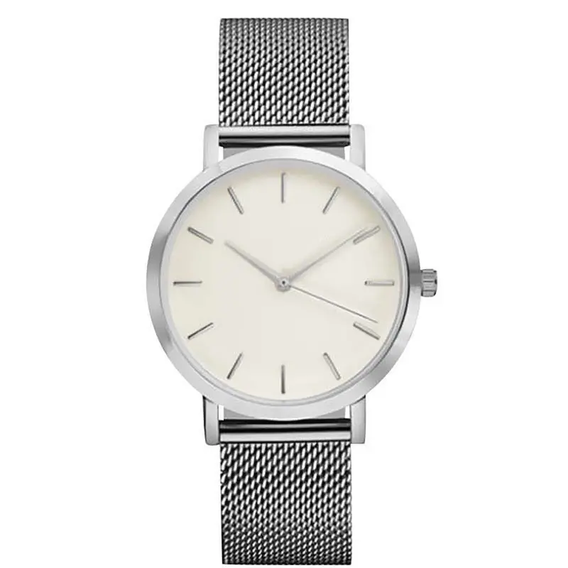Women Watches Clock Stainless Steel Band Elegant Analog Dress Quartz Wrist Watch Bracelet Reloj 5