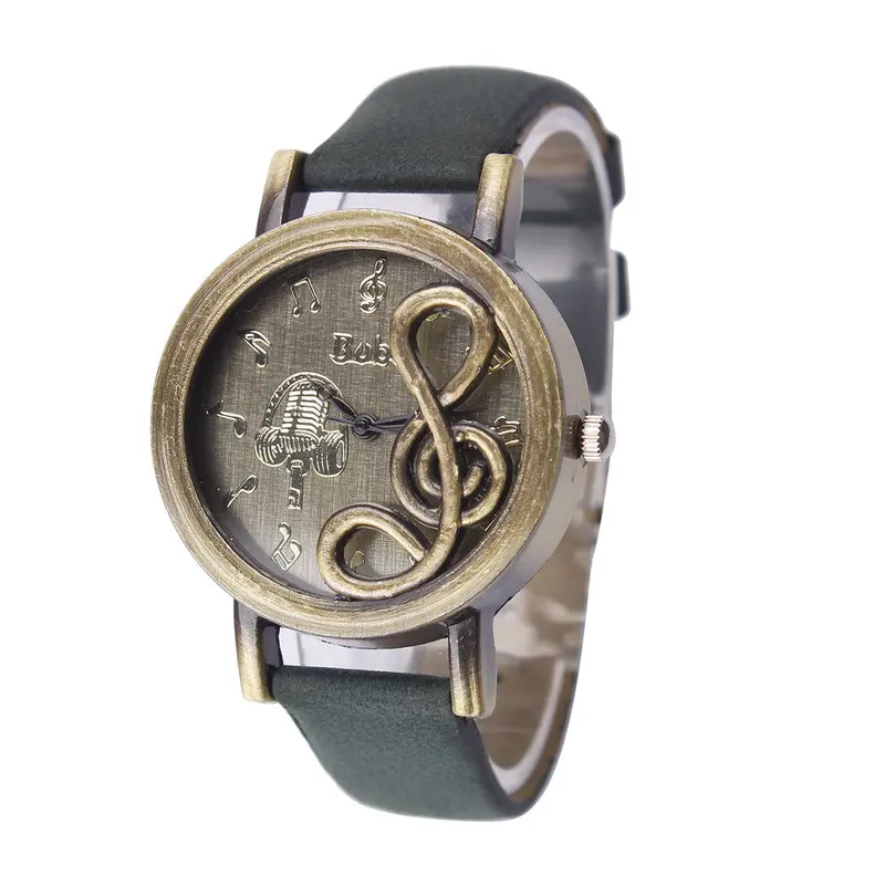 Women Watches Crystal Watch Clock Luxury Lady Bracelet Quartz Relogio Retro Notes Hour 1