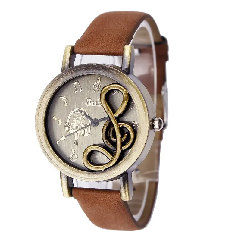 Women Watches Crystal Watch Clock Luxury Lady Bracelet Quartz Relogio Retro Notes Hour 2