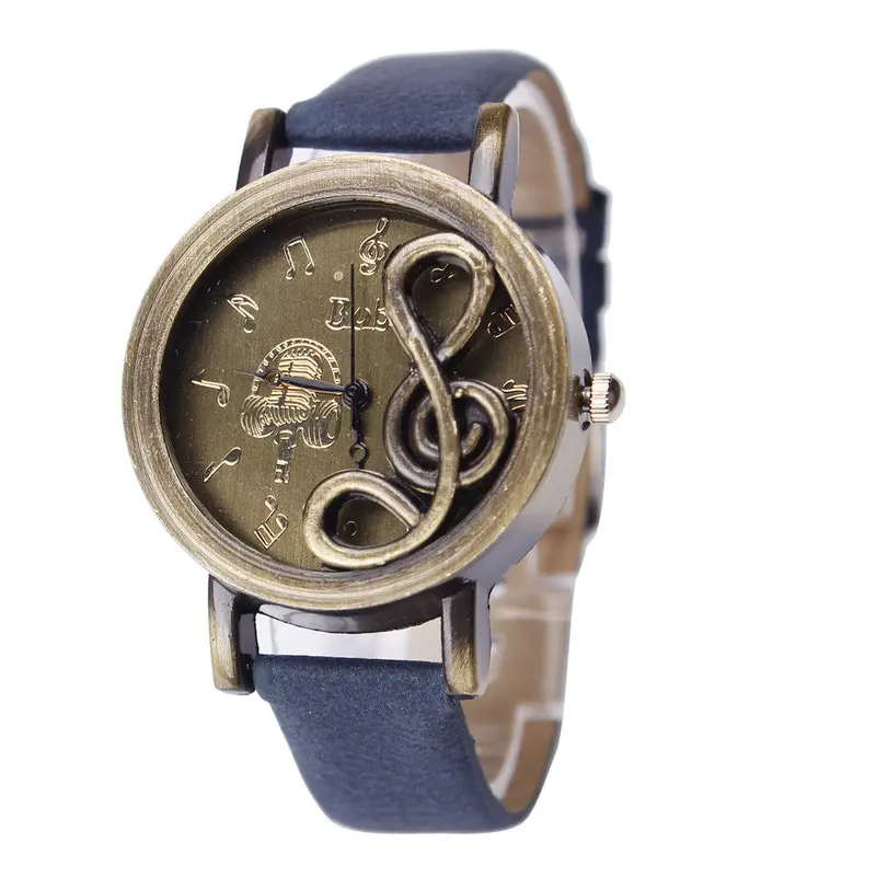 Women Watches Crystal Watch Clock Luxury Lady Bracelet Quartz Relogio Retro Notes Hour 3