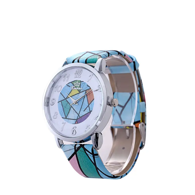 Women Watches Dress Clock Lattice Pattern Pu Leather Band Analog Quartz Watch Relogio Feminino 4