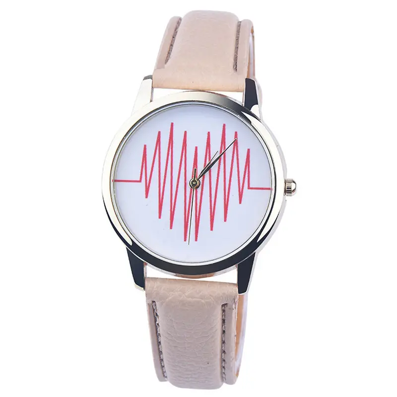 Women Watches Dress Clock Pu Leather Band Heart Pattern Analog Quartz Wrist Watches Relogio Feminino 1