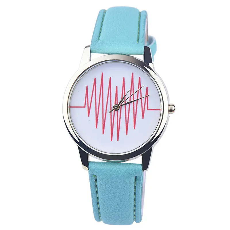 Women Watches Dress Clock Pu Leather Band Heart Pattern Analog Quartz Wrist Watches Relogio Feminino 3