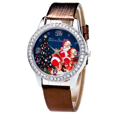 Women Watches Dress Clock Retro Marble Pattern Quartz Pu Leather Band Wrist Watch Relogio Feminino 1