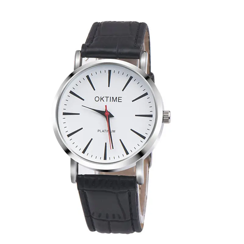 Women Watches Elegant Dress Clock Pu Leather Band Analog Quartz Wrist Watch Relogio Feminino 1
