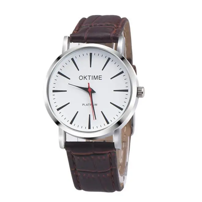 Women Watches Elegant Dress Clock Pu Leather Band Analog Quartz Wrist Watch Relogio Feminino 2
