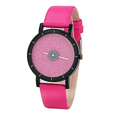 Women Watches Elegant Dress Clock Pu Leather Band Simple Wristwatch Quartz Analog Watch Relogio Feminino 3