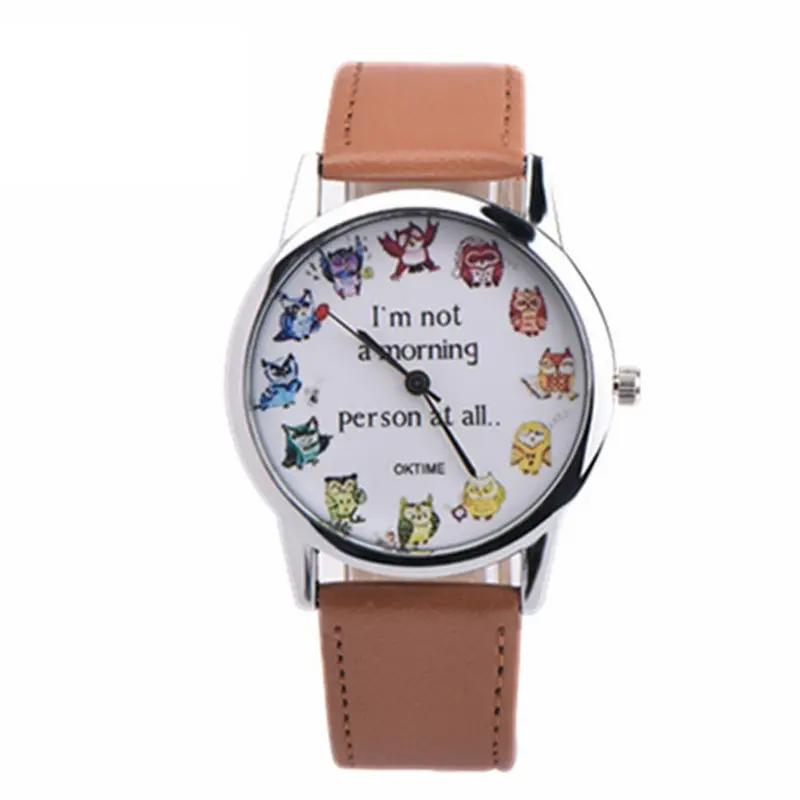 Women Watches Elegant Dress Clock Pu Leather Printing Analog Quartz Wrist Watch Relogio Feminino 3