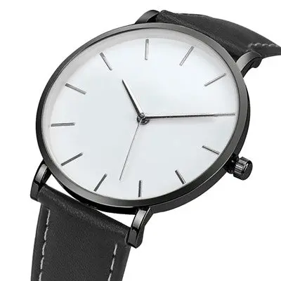Women Watches Elegant Simple Dress Clock Retro Design Pu Leather Band Analog Quartz Wrist Watch Relogio Feminino 1