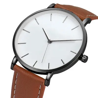 Women Watches Elegant Simple Dress Clock Retro Design Pu Leather Band Analog Quartz Wrist Watch Relogio Feminino 3