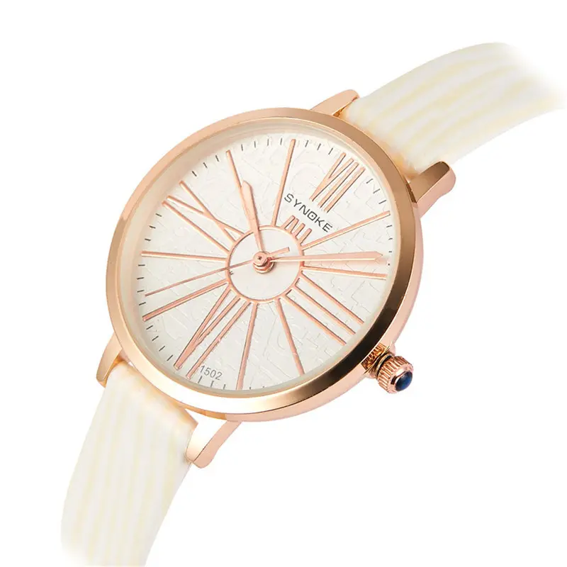 Women Watches Famous Synoke Ladies Dress Leather Band Watch Stainless Steel Quartz Watch Relogio Feminino Montre 5