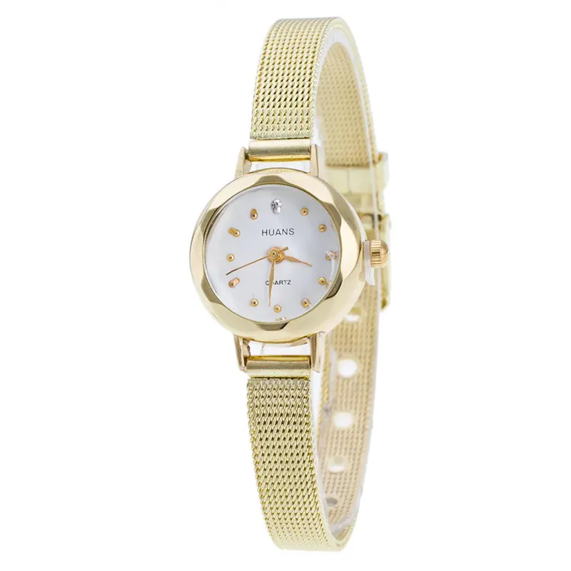 Women Watches Gold Silver Ladies Clock Relogio Feminino Stainless Steel Mesh Band Bracelet Wrist Watch 1