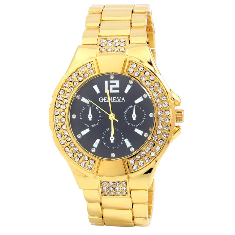 Women Watches Ladies Stainless Metal Band Dial Rhinestone Quartz Analog Wrist Luxury Watch Clock Women Montre 1