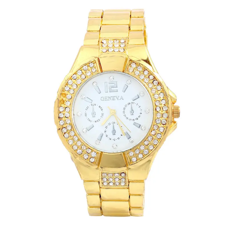 Women Watches Ladies Stainless Metal Band Dial Rhinestone Quartz Analog Wrist Luxury Watch Clock Women Montre 2