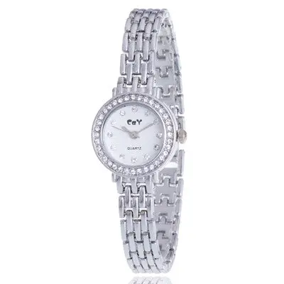 Women Watches Minimalism Rhinestone Crystal Golden Silver Stainless Steel Band Clock Watch Relogio Feminino 2