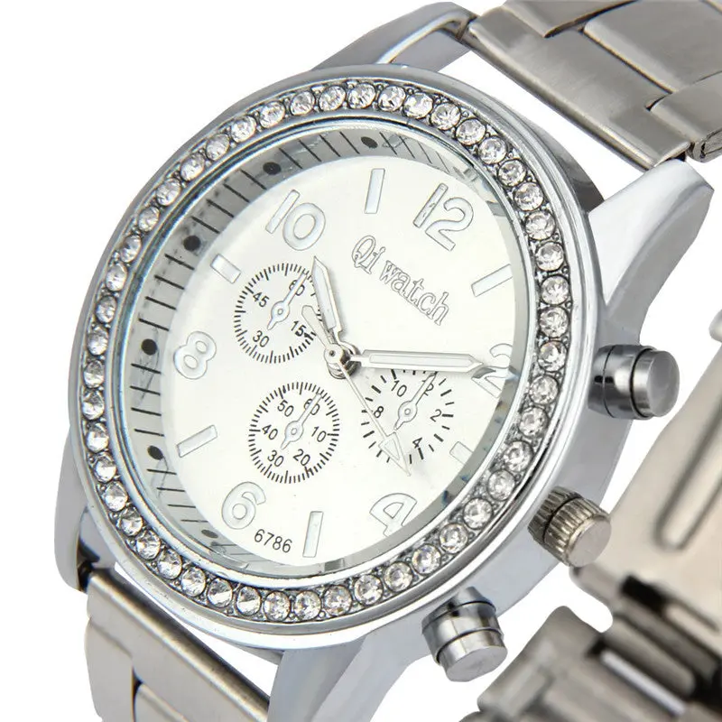 Women Watches Ms. Stainless Steel Diamond Analog Quartz Watches Gold Relogio Feminino Ladies Watches Feida 3