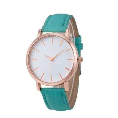 Women Watches Pu Leather Band Clock Men Analog Luxury Dress Quartz Wrist Watch Gift Relogio Feminino 7