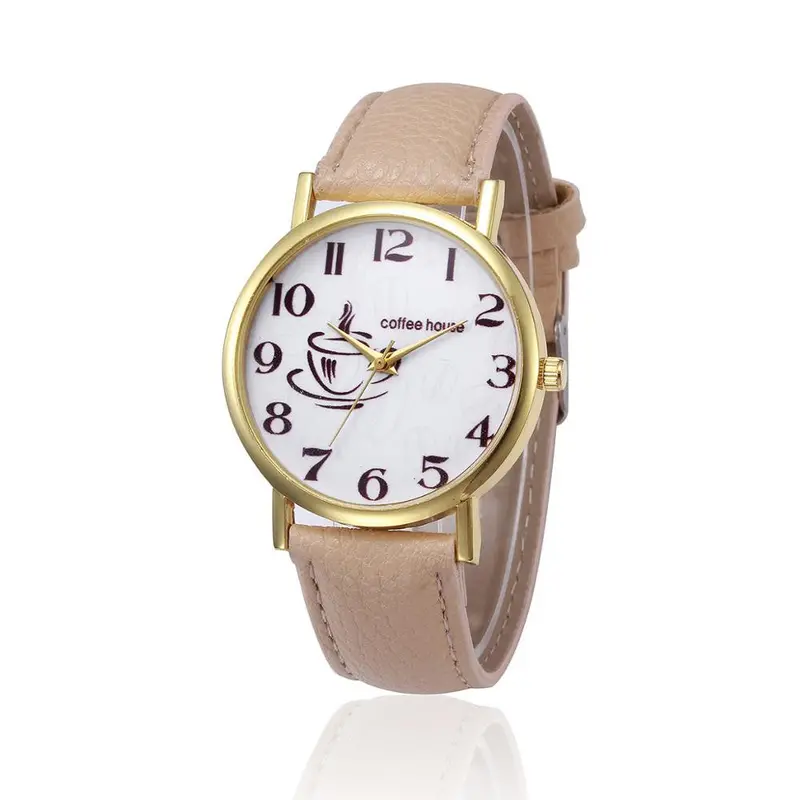 Women Watches Retro Design Dress Clock Pu Leather Band Analog Alloy Quartz Wrist Watch Relogio Feminino 1