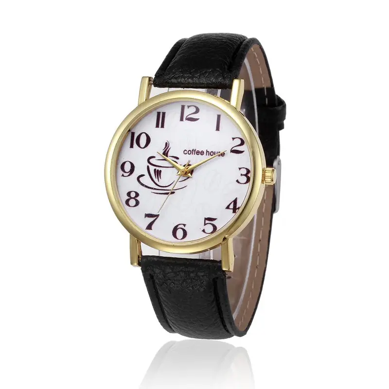 Women Watches Retro Design Dress Clock Pu Leather Band Analog Alloy Quartz Wrist Watch Relogio Feminino 2