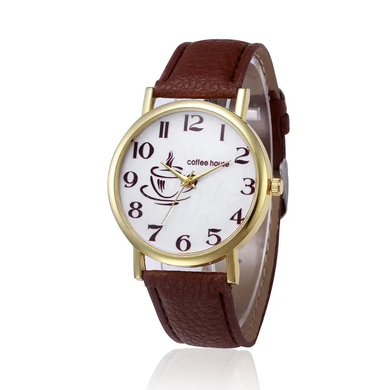 Women Watches Retro Design Dress Clock Pu Leather Band Analog Alloy Quartz Wrist Watch Relogio Feminino 3