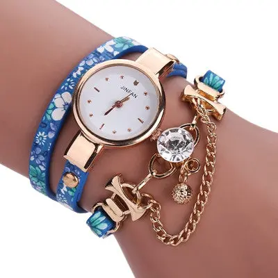Women Watches Rhinestone Crystal Bracelet Dress Clock Sleek Chic Chain Decorative Ball Ladies Relogio Feminino 1