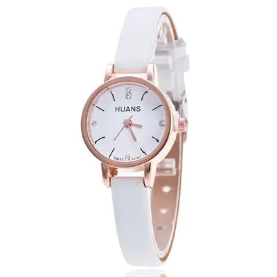 Women Watches Rhinestone Crystal Dress Clock Relogio Feminino Models Thin Belt Watch 5