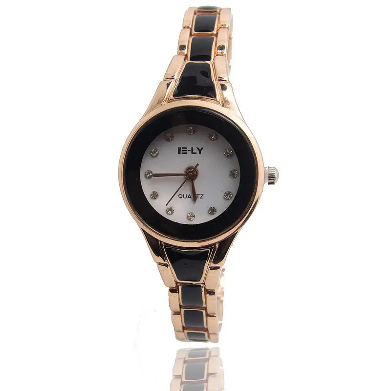 Women Watches Rose Gold Plated Bracelet Ceramic Dial Quartz Analog Dress Watch Relogio Feminino 1