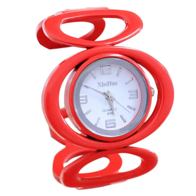 Women Watches Round Dial Bangle Cuff Dress Clock Analog Quartz Bracelet Watch Relogio Feminino 3