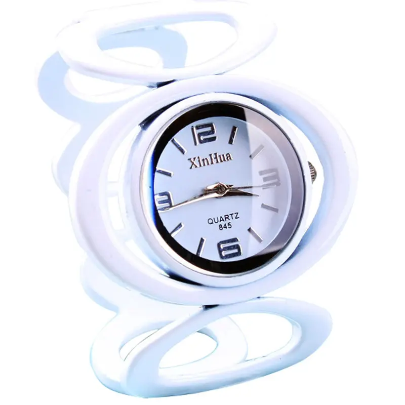 Women Watches Round Dial Bangle Cuff Dress Clock Analog Quartz Bracelet Watch Relogio Feminino 4