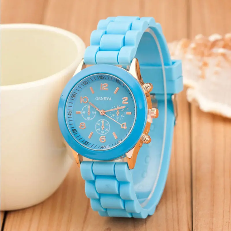 Women Watches Silicone Rubber Jelly Gel Quartz Analog Sport Wrist Casual Watch Montre Ladies Watches Feida 1