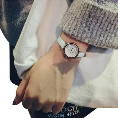 Women Watches Simple Dress Clock Rhinestone Crystal Relogio Feminino Retro Thin Band Girls Dial 4