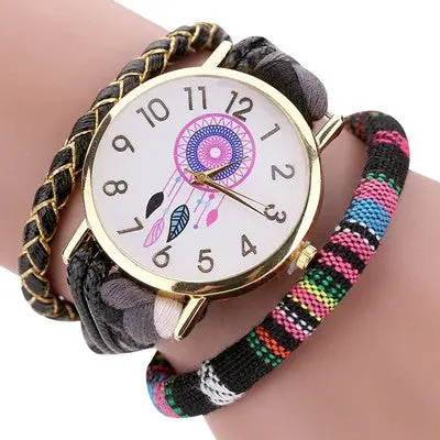 Women Watches The Sleek Stylish And Chic Knit Bracelet Clock Dress Watch Ladies Decorative Relogio Feminino 2