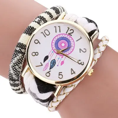 Women Watches The Sleek Stylish And Chic Knit Bracelet Clock Dress Watch Ladies Decorative Relogio Feminino 7