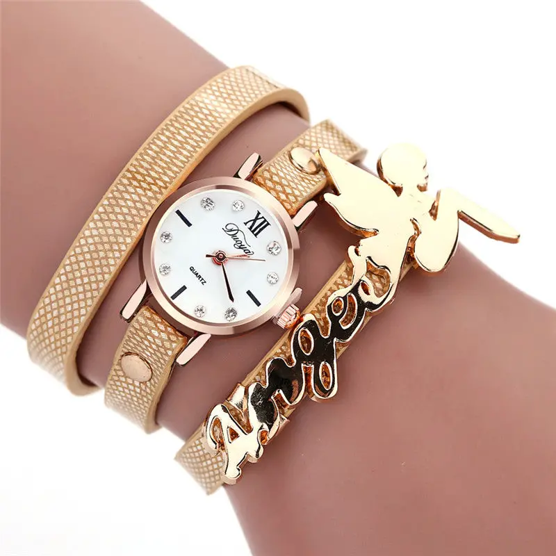 Women Wristwatches Dancers Around Leatherette Quartz Luxury Watch Clock Feida 4