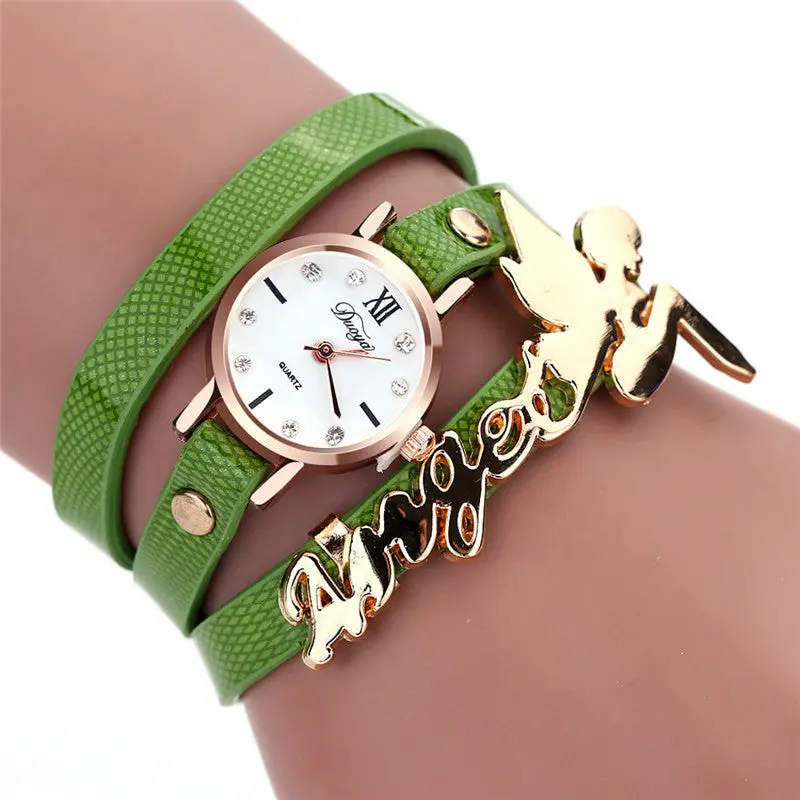 Women Wristwatches Dancers Around Leatherette Quartz Luxury Watch Clock Feida 5