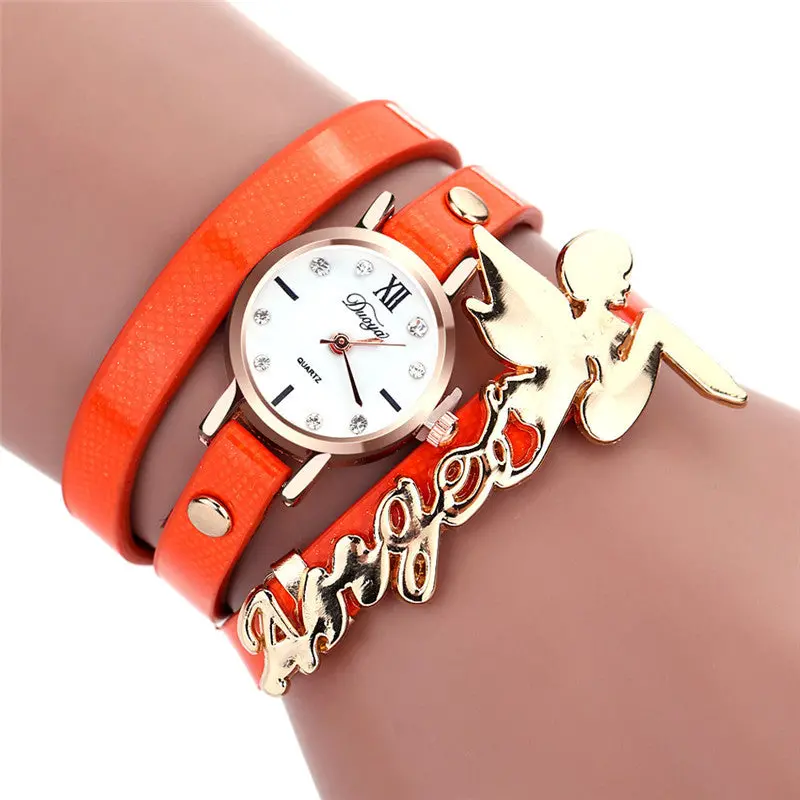 Women Wristwatches Dancers Around Leatherette Quartz Luxury Watch Clock Feida 6
