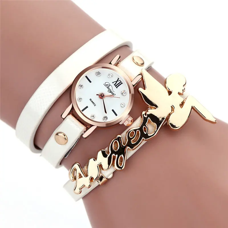 Women Wristwatches Dancers Around Leatherette Quartz Luxury Watch Clock Feida 8