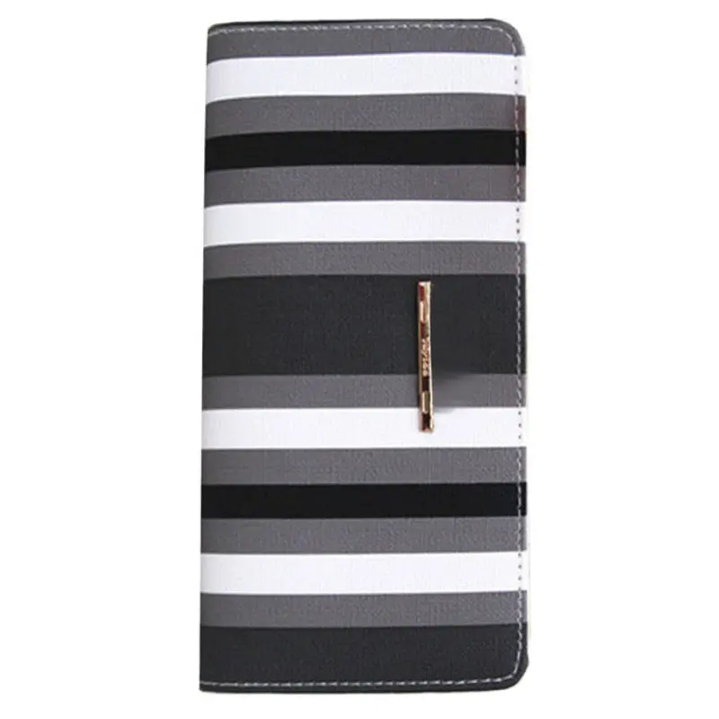 Women Zip Bag Faux Leather Long Purse Lady Clutch Wallet Card Holder 1