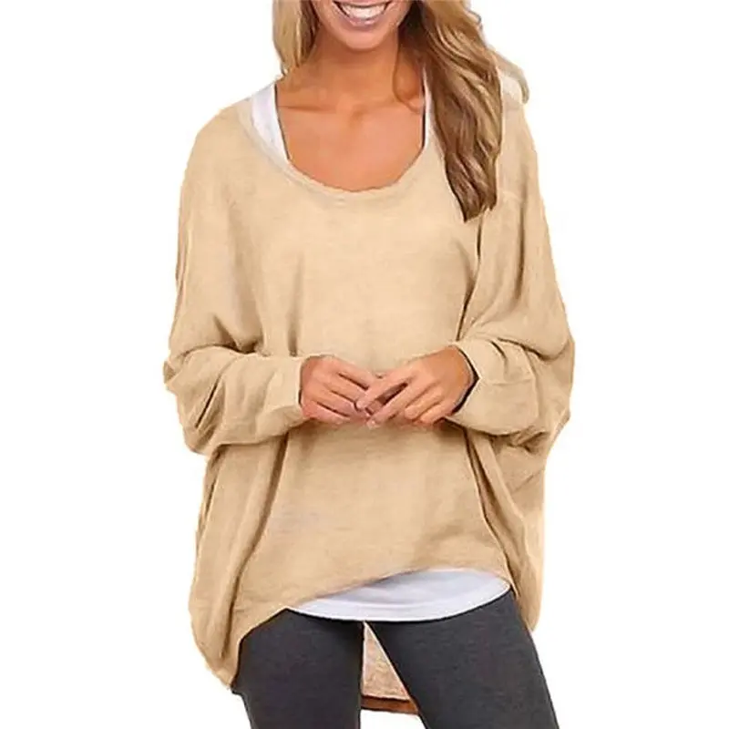 Women’s Batwing Sleeve Sweater – Loose-Fit Casual Pullover with Holiday-Ready Style