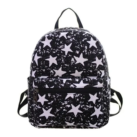 Women's Canvas Backpack Women Shoulder Bag Printing Bag School Backpack For Girls Travel Bolsos 1