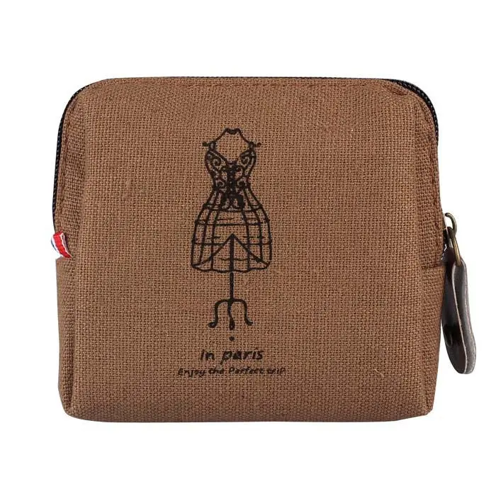 Womens Coin Purses Mini Retro Lady Purse Wallet Card Holders Clutch Vintage Printed For Special Gift 2