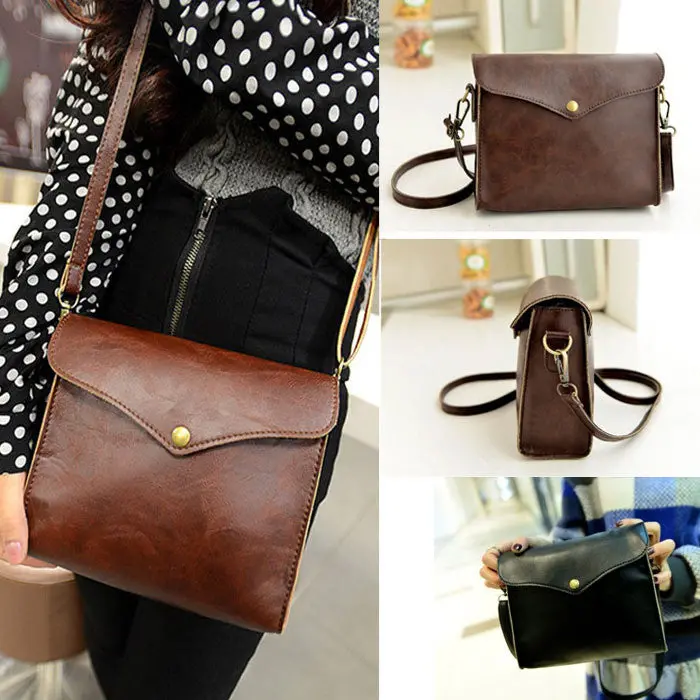 Womens Designer Pu Leather Shoulder Bag Satchel Hobo Messenger Hbag Casual Tote Bolsas 1