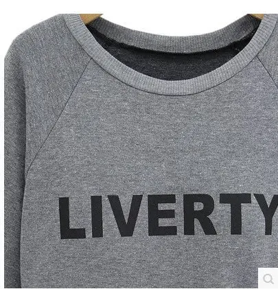 Womens Dress Warm Long Sleeve Letter Print Women Knitted Dress Fleece Hoody Sweatshirts Gray Black Xxl 5