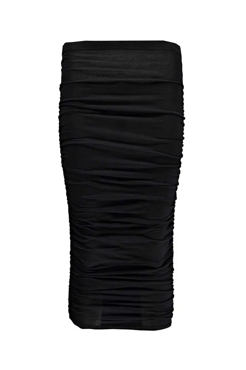 Womens Elegant Skinny Skirts High Waist Solid Work Pleated Casual Club Party Pencil Skirt Sheath Midi Mid-Calf Skirt M0487 1